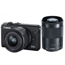 Aparat foto digital Canon EOS M200 dublu kit EF-M 15-45mm f/3.5-6.3 IS STM + EF-M 55-200mm F4.5-6.3 IS STM 3699C030AA