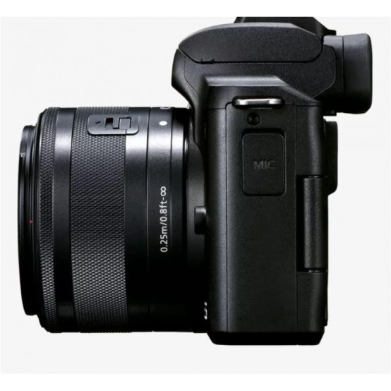 Aparat foto digital Canon EOS M50 Mark II, Black KIT EF-M15-45 IS STM 4728C043AA