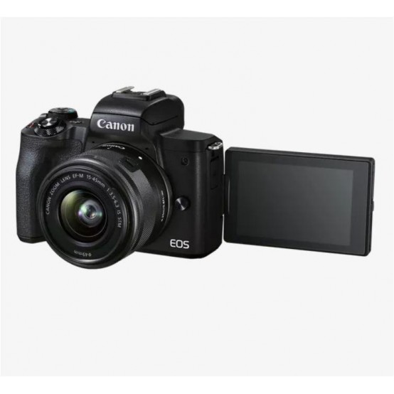 Aparat foto digital Canon EOS M50 Mark II, Black KIT EF-M15-45 IS STM 4728C043AA