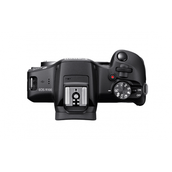 Aparat foto digital Canon Eos R100 + Obiectiv RF-S 18-45mm F/4.5-6.3 IS STM kit 6052C034AA
