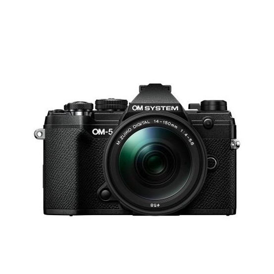 Aparat foto digital Olympus OM SYSTEM OM-5 body black + M.Zuiko Digital 14-150mm F4-5.6 II lens KIT V210021BE000