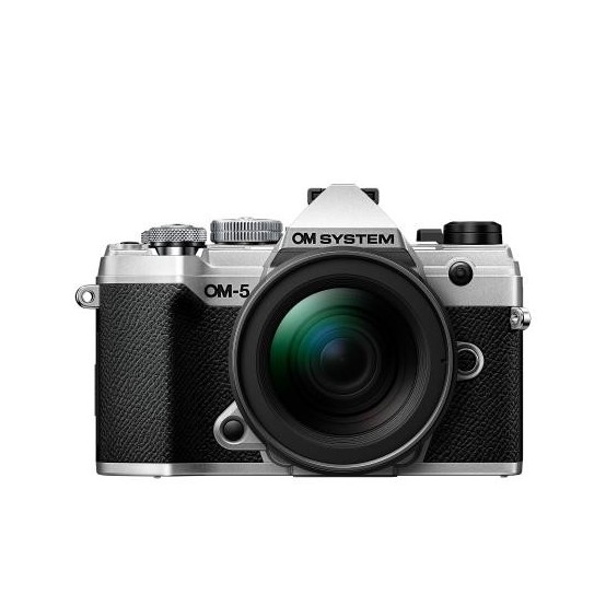 Aparat foto digital Olympus OM SYSTEM OM-5 body silver + M.Zuiko Digital 12-45mm F4 PRO lens KIT V210022SE000