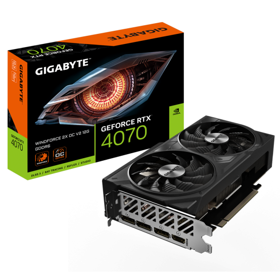 Placa video GigaByte GeForce RTX 4070 WINDFORCE 2X OC V2 12G GV-N4070WF2OCV2-12GD