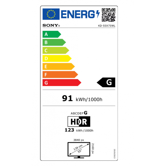 Televizor Sony  KD55X75WLPAEP