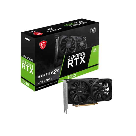 Placa video MSI GeForce RTX 3050 VENTUS 2X E 6G OC V812-055R