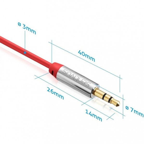 Cablu Sentivus CABLU AUDIO 3.5 TATA - TATA 2.0M SENTIVUS S-AU005-200