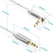 Cablu Sentivus CABLU AUDIO 3.5 TATA - TATA 2.0M 90 SENTIVUS S-AU031-200