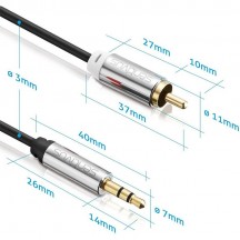 Cablu Sentivus CABLU AUDIO 3.5 TATA - 2XRCA TATA 3.0M SENTIVUS S-AU070-100