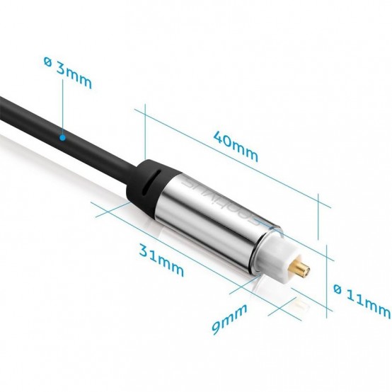 Cablu Sentivus CABLU TOSLINK TATA - TATA 0.5M SENTIVUS S-AU090-050