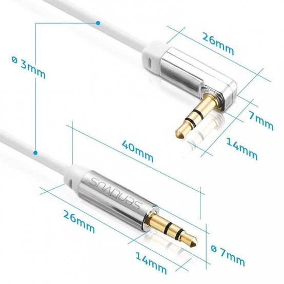 Cablu Sentivus SET 2 CABLU 3.5 TATA - 3.5 TATA 1.0M SENTIVUS S-AU111-100