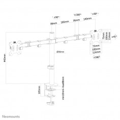 Suport Neomounts  FPMA-D550DBLACK