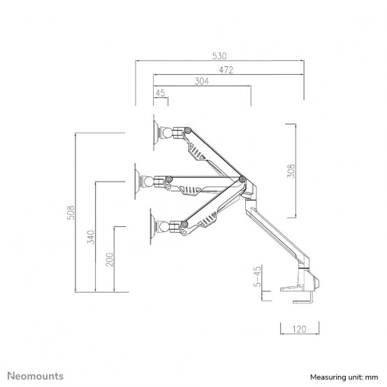 Suport Neomounts  FPMA-D750DBLACK2