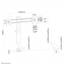 Suport Neomounts  FPMA-D860DBLACK