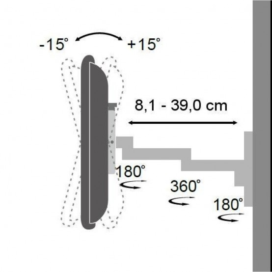 Suport Techly  ICA-LCD104BK