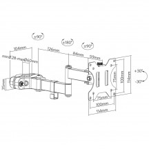 Suport Techly  ICA-LCD110BK