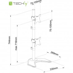 Suport Techly  ICA-LCD2520V