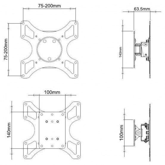 Suport Techly  ICA-LCD2900B