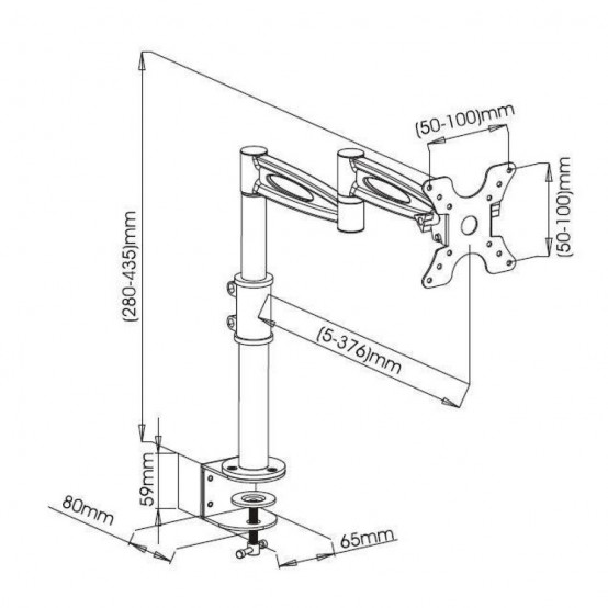 Suport Techly  ICA-LCD502BK