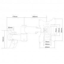 Suport Cabletech  UCH0043S