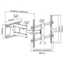 Suport Cabletech  UCH0205