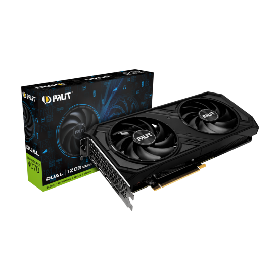 Placa video Palit GeForce RTX 4070 Dual NE64070019K9-1048D