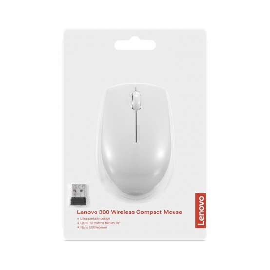 Mouse Lenovo 300 Wireless Compact Mouse (Cloud Grey) GY51L15677