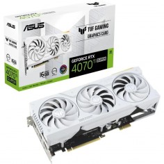 Placa video ASUS TUF Gaming GeForce RTX 4070 Ti SUPER BTF White TUF-RTX4070TIS-16G-BTF-WHITE
