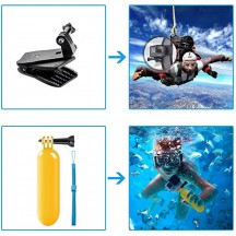 Suport Techsuit Accessory Kit Bundle 14in1  - for GoPro Action Camera - Black (bulk) CAL29