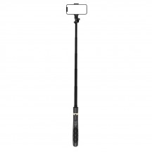 Suport Techsuit Selfie Stick  - Stable Tripod with 1/4 Screw Interface and Wireless Remote for GoPro, Phones, 156cm - Black Q16