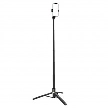Suport Techsuit Selfie Stick  - Stable Tripod with 1/4 Screw Interface and Wireless Remote for GoPro, Phones, 156cm - Black Q16