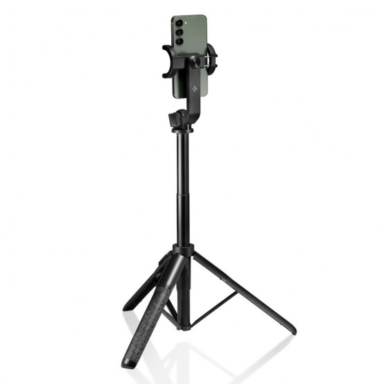 Suport Spigen Selfie Stick  - Stable, Bluetooth, 1/4 Screw, for Phone, GoPro - Black S560W