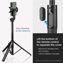 Suport Spigen Selfie Stick  - Stable, Bluetooth, 1/4 Screw, for Phone, GoPro - Black S560W