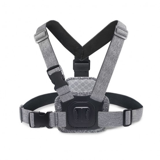 Suport Techsuit Camera Holder  - for GoPro with Magnetic Base, Chest Wear - Gray JX-002