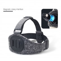 Suport Techsuit GoPro Holder  - Headband with Magnetic Base - Gray JX-003