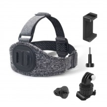 Suport Techsuit GoPro Holder  - Headband with Magnetic Base - Gray JX-003