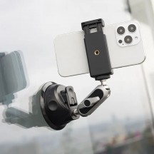 Suport Techsuit Motion Camera Sucker Mount  - for GoPro, with Powerful Suction Cup, Portable - Gray JX-007