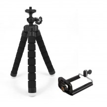 Suport Techsuit Camera Tripod  - for GoPro, Octopus Adjustable Mount with 1/4" Screw - Black OTC-01