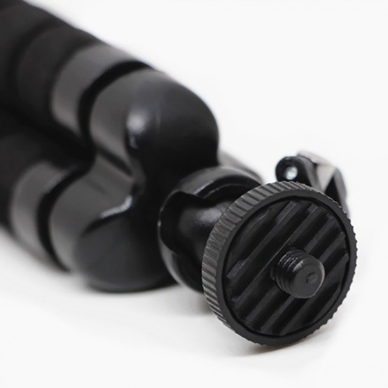 Suport Techsuit Camera Tripod  - for GoPro, Octopus Adjustable Mount with 1/4" Screw - Black OTC-01