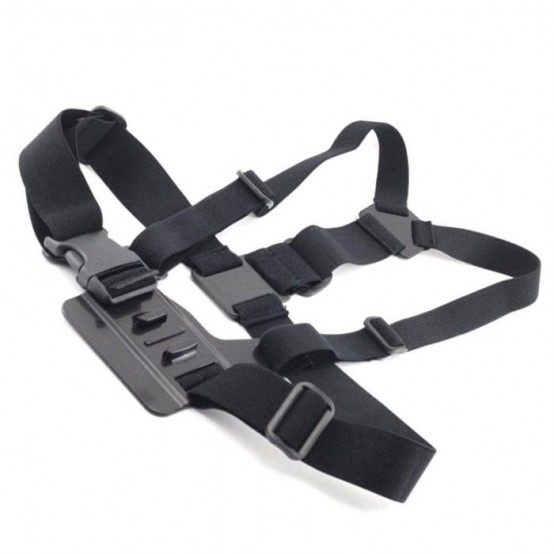 Suport Techsuit Chest Strap  - for GoPro Action Camera, Adjustable - Black CHS-01