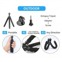 Suport Techsuit Accessory Kit Bundle 216in1  - for GoPro Action Camera, with Carrying Case - Black CAL38