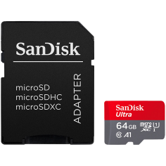 Card memorie SanDisk Ultra microSD with SD Adapter SDSQUAB-064G-GN6IA