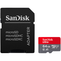 Card memorie SanDisk Ultra microSD with SD Adapter SDSQUAB-064G-GN6IA