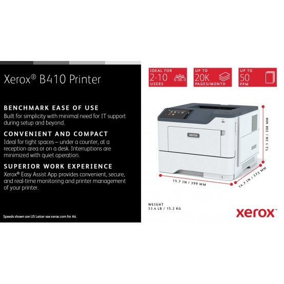 Imprimanta Xerox VersaLink B410 B410V_DN