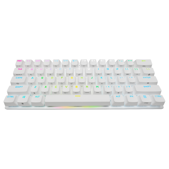 Tastatura Corsair K70 PRO MINI WIRELESS 60% Mechanical CHERRY MX Red Switch Keyboard with RGB Backlighting - White CH-9189110-NA