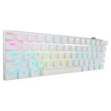 Tastatura Corsair K70 PRO MINI WIRELESS 60% Mechanical CHERRY MX Red Switch Keyboard with RGB Backlighting - White CH-9189110-NA