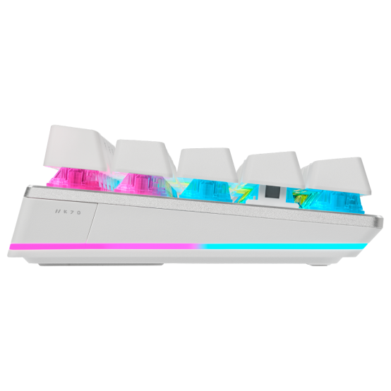 Tastatura Corsair K70 PRO MINI WIRELESS 60% Mechanical CHERRY MX Red Switch Keyboard with RGB Backlighting - White CH-9189110-NA