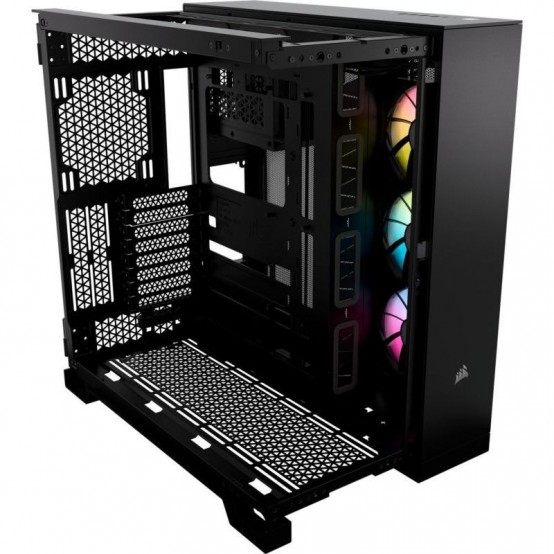 Carcasa Corsair iCUE LINK 6500X RGB Mid-Tower ATX Dual Chamber PC Case - Black CC-9011269-WW