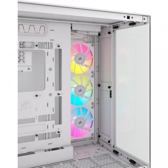 Carcasa Corsair iCUE LINK 6500X RGB Mid-Tower ATX Dual Chamber PC Case - White CC-9011270-WW