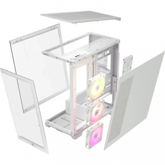 Carcasa Corsair 3500X ARGB Mid-Tower PC Case - White CC-9011279-WW