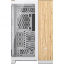Carcasa Corsair 6500X Mid-Tower Dual Chamber PC Case - White/Bamboo Wood CC-9011284-WW